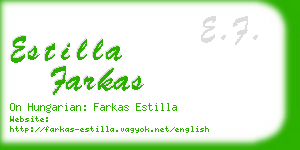 estilla farkas business card